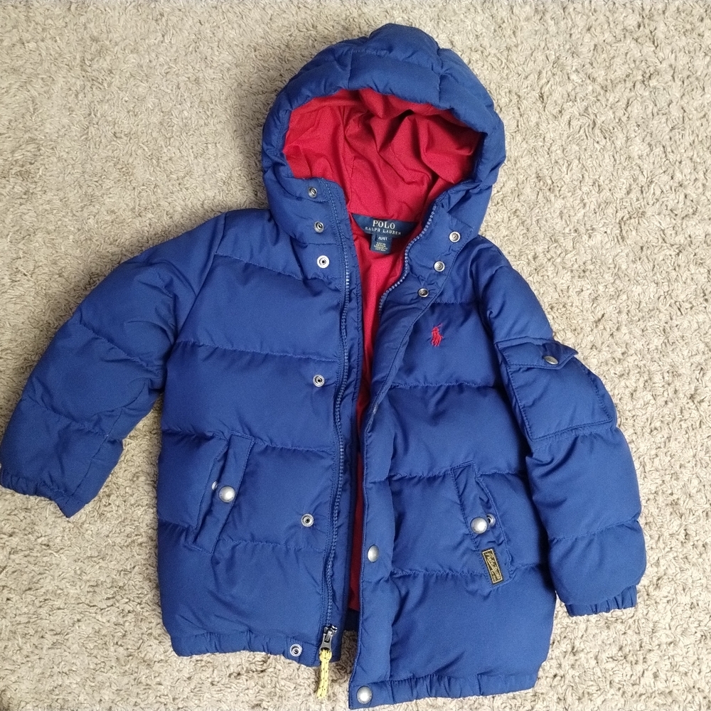 Boy's Polo Ralph Lauren Quilted Goose Down Jacket - EUC - 4T